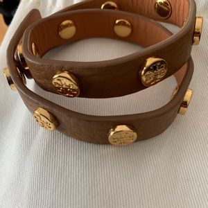 Tory Burch bracelet gold logos